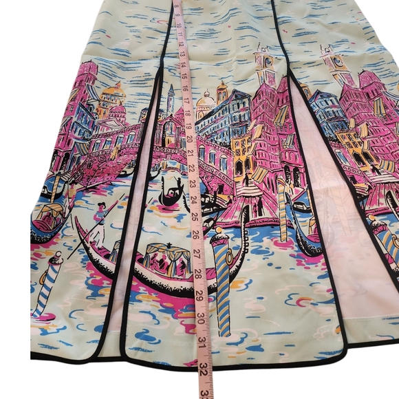 NWOT Rare Zara Midi Skirt with Cityscape Print Large - Picture 7 of 7